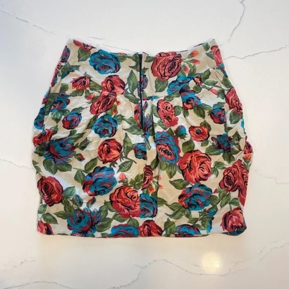 A Is For Audrey | 90s Y2K Floral Mini Skirt – Made in USA, Paper Label – Size S - Picture 3 of 12